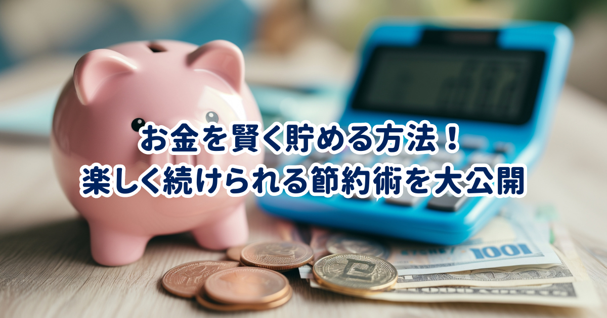 お金を賢く貯める方法！ 楽しく続けられる節約術を大公開